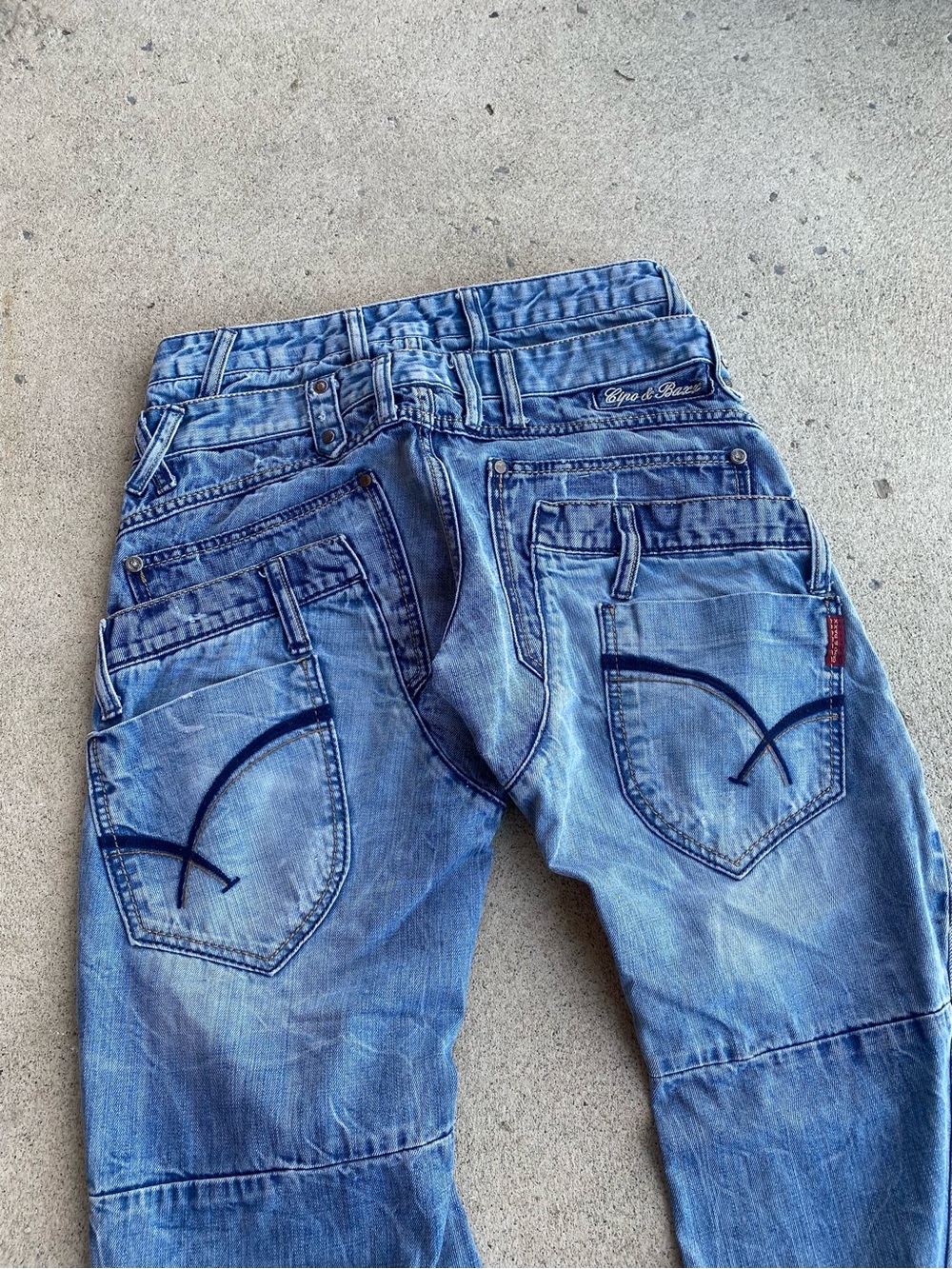 Y2k/Grunge Plaid Linning Bootcut Jeans - Picture 4 of 12